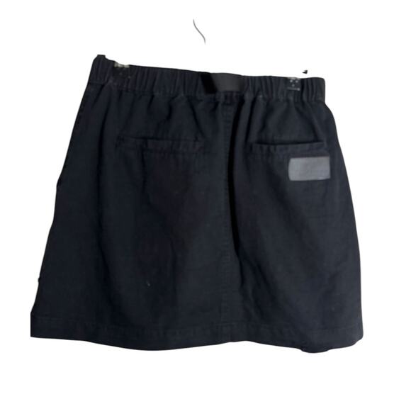 Carmar Black Distressed Belted Utility Mini Skirt UK 12 / US 8 A Line - Picture 4 of 8